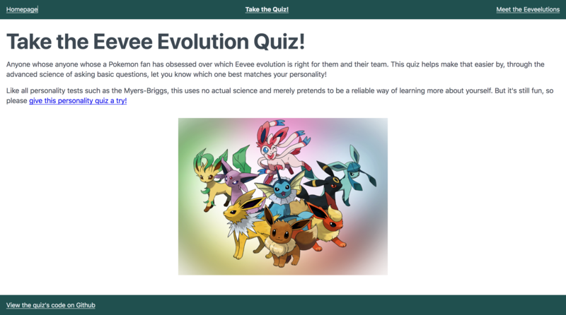 What Eevee Evolution Am I? - ProProfs Quiz